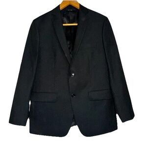 Apt. 9 Men’s Slim Fit Black Pin Stripe Suit Coat Blazer Jacket 40S Formal Wear